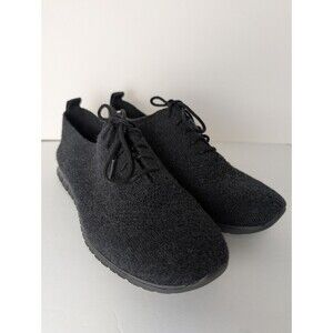 Cole Haan Zero Grand Wingtip Wool Oxford Women's Shoes Size 9B Black Lace Up